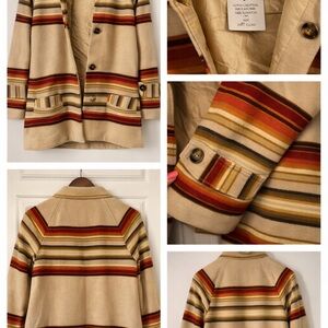 ✨ Pendleton Archive Wool Jacket – Southwestern Stripe – Size M